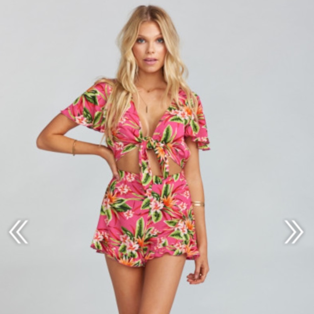 Tropical Pink Romper